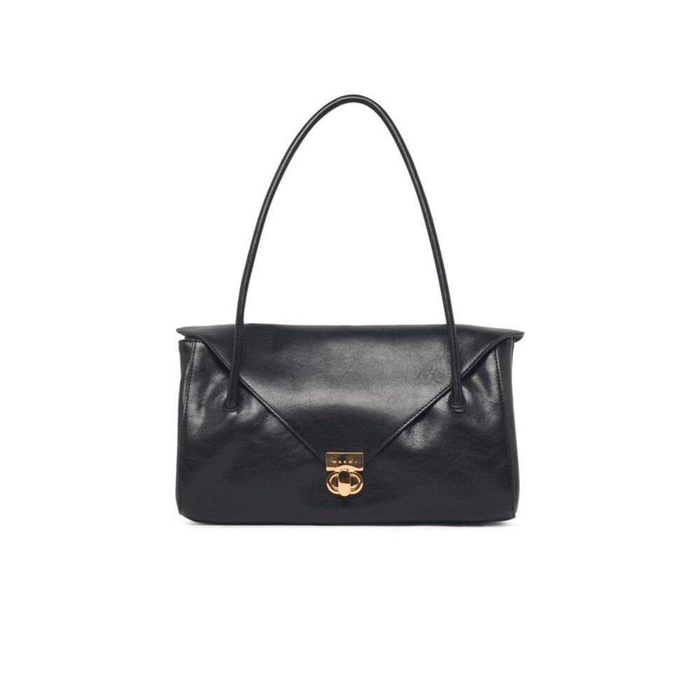 Marni 'East West' Black Leather Bag Women